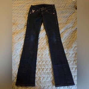 True Religion Women’s Billy Dark Wash Size 24 Jeans